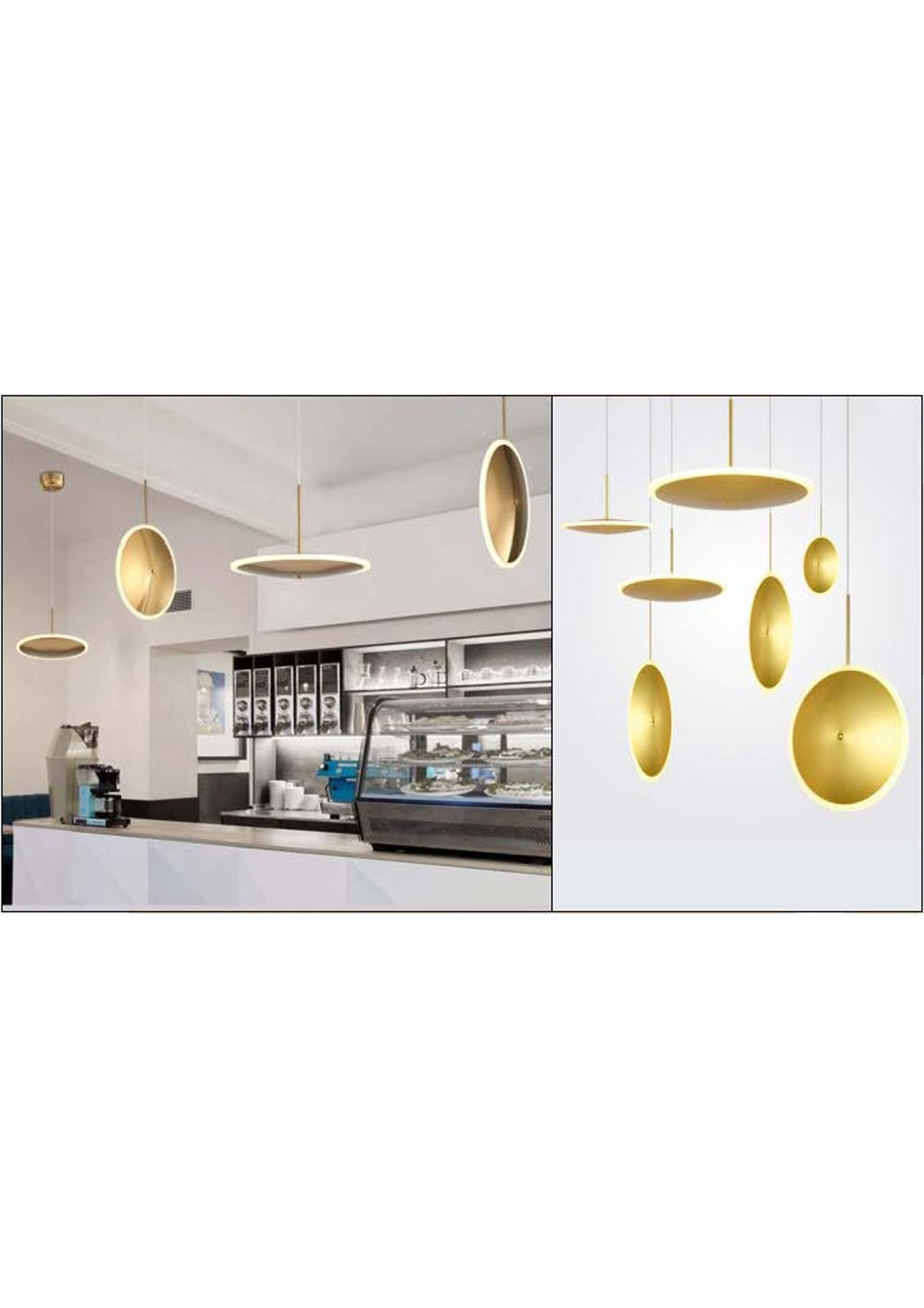 Beyond Lights - Gold Disc Pendant- GL